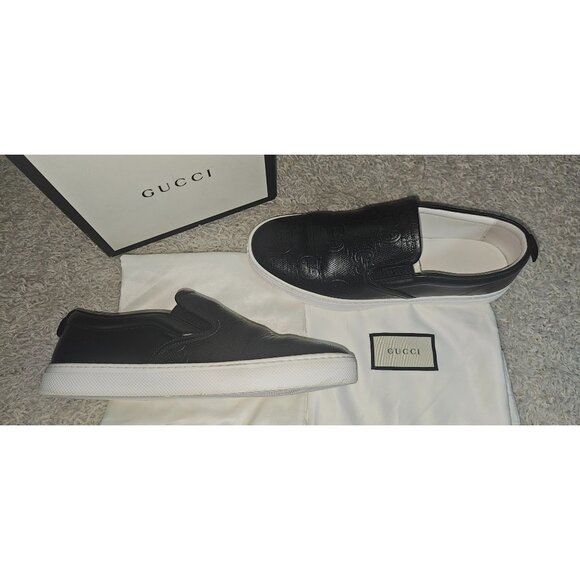 Gucci Slip-On GG Embossed Black Men\'s size Gucci 9.5 US 10 main image 8